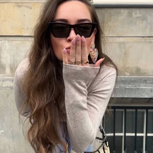 Pull basique à col roulé en cachemire biologique